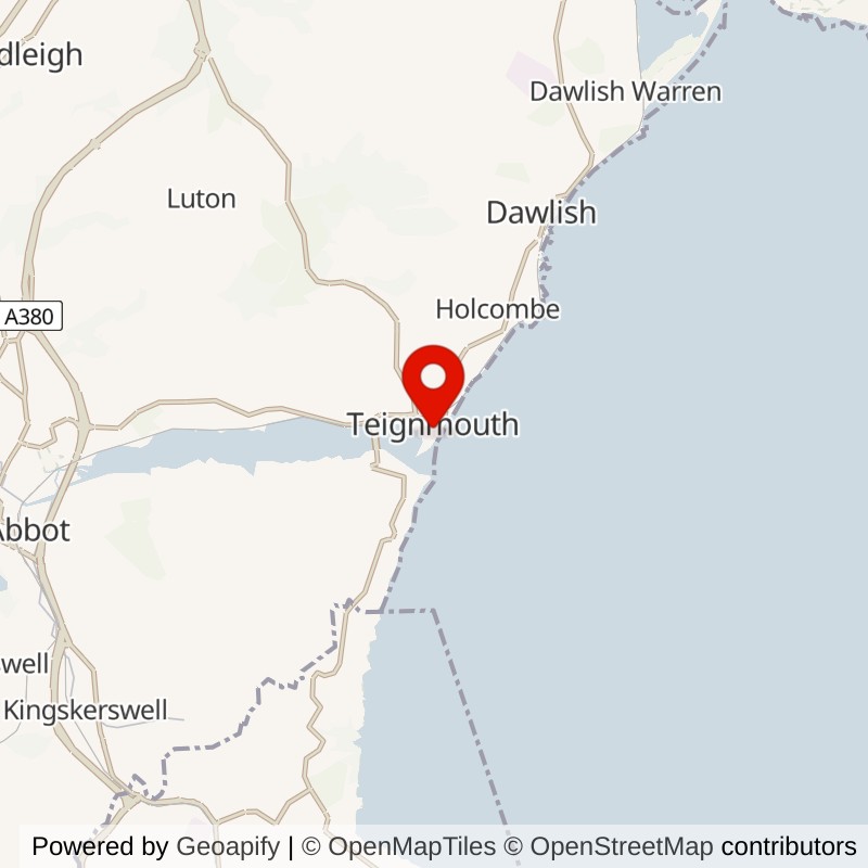 Teignmouth Beach map