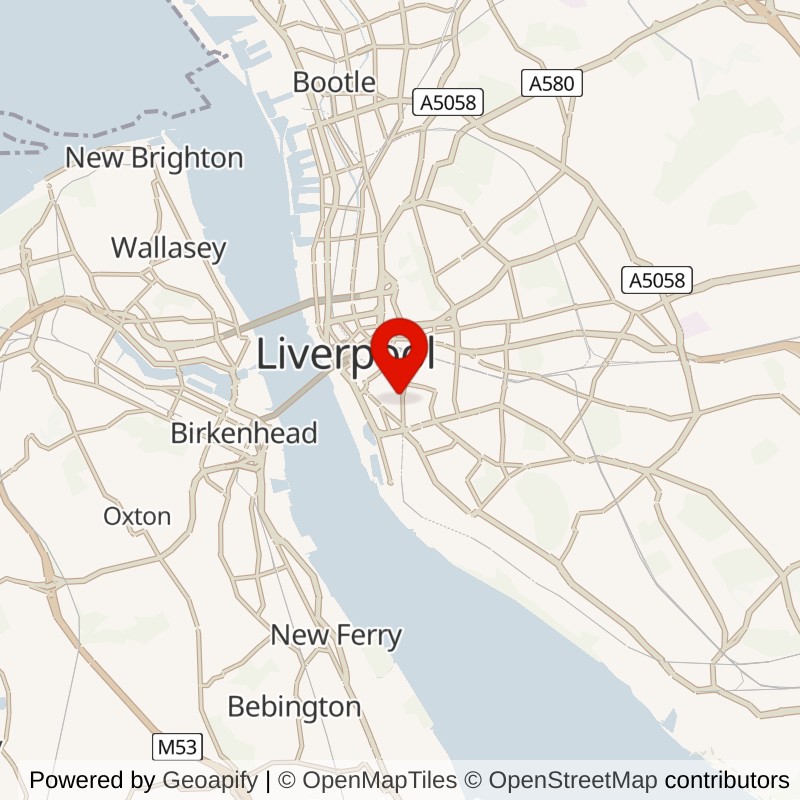 Chinatown, Liverpool map