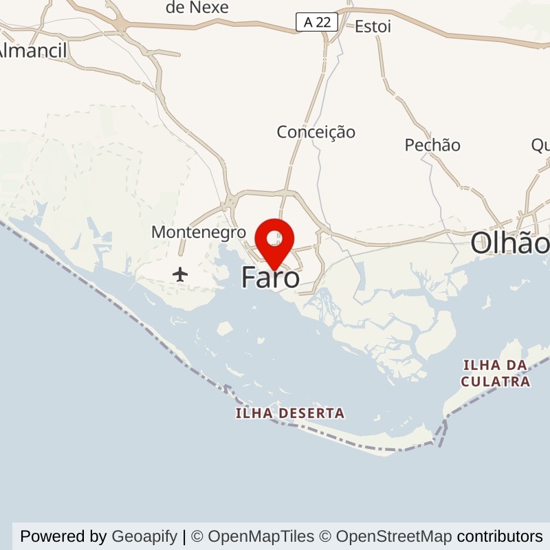 Faro, Portugal map