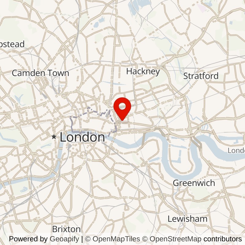 Aldgate East, London map