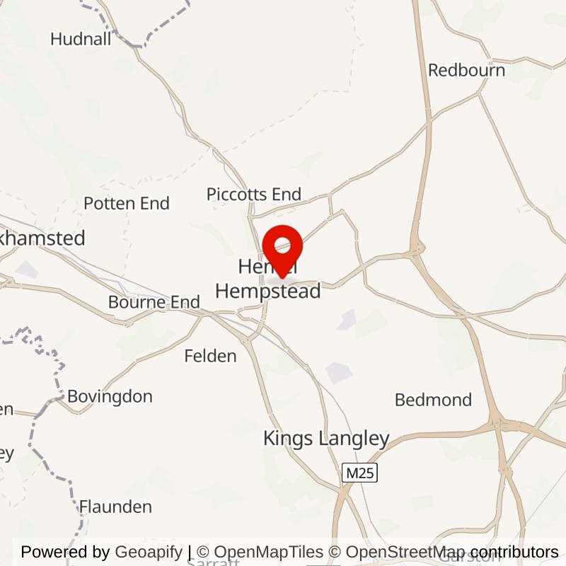 Hemel Hempstead, Hertfordshire map