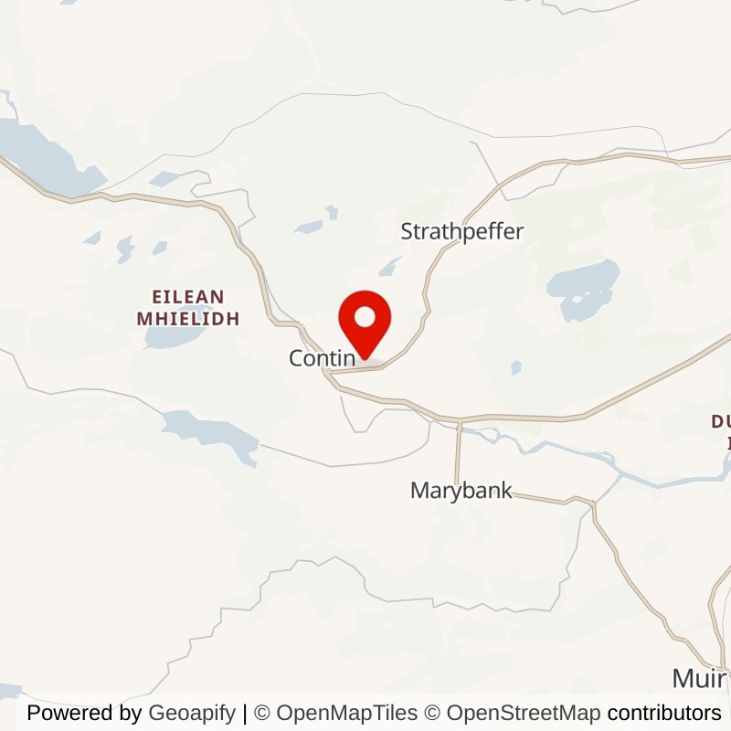 Contin, Highland, United Kingdom map