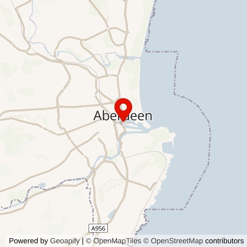 Aberdeen Harbour. map