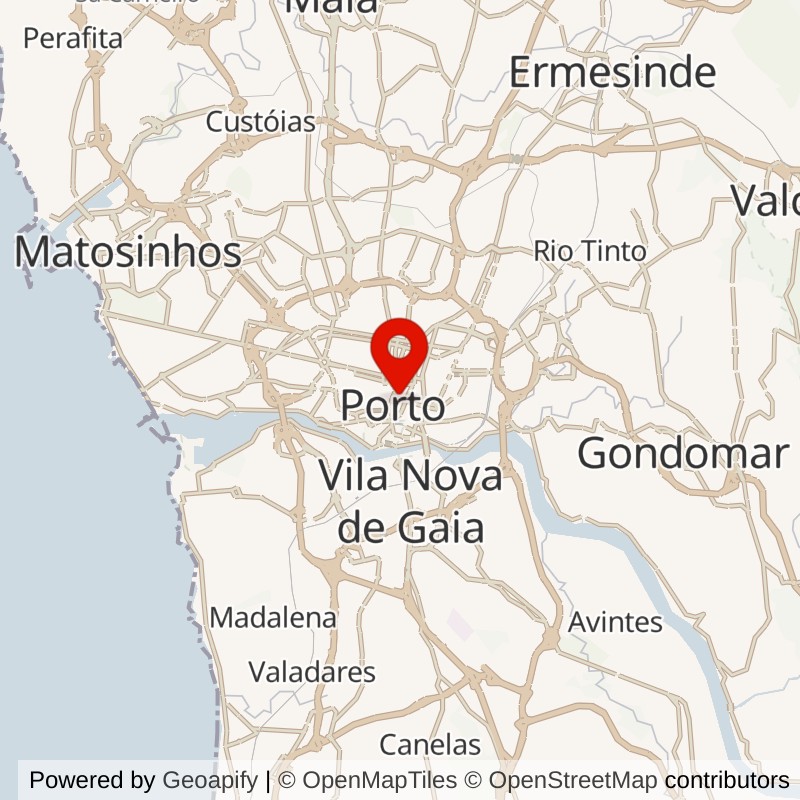 Porto Old Town map