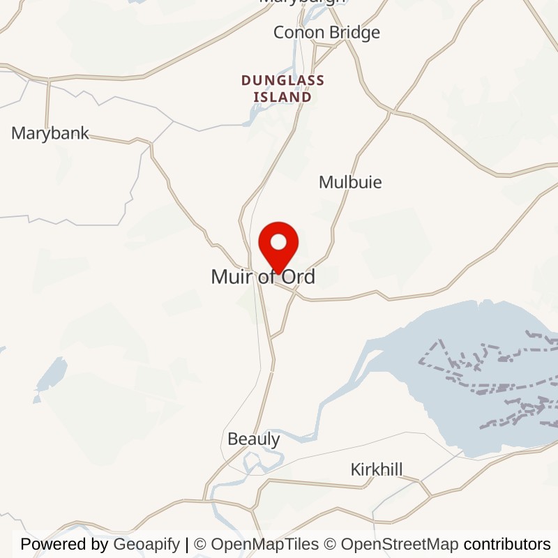 Muir Of Ord, Highland, United Kingdom map