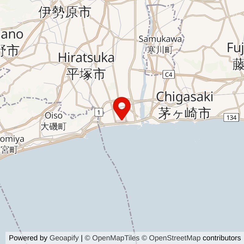 Hiratsuka, Kanagawa map