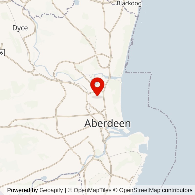 Crombie Halls - Aberdeen map