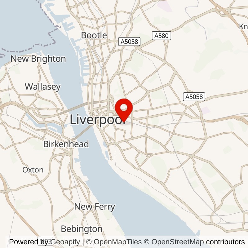 Liverpool Metropolitan Cathedral map