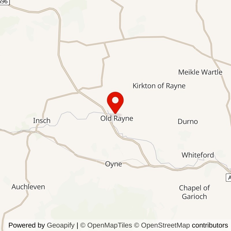 Old Rayne, Aberdeenshire, United Kingdom map