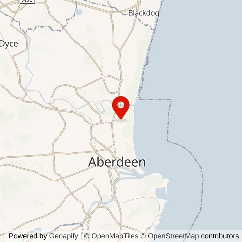 Seaton, Aberdeen map