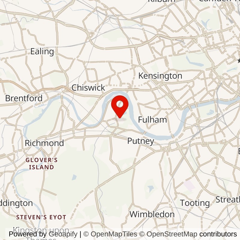 Barnes, London map