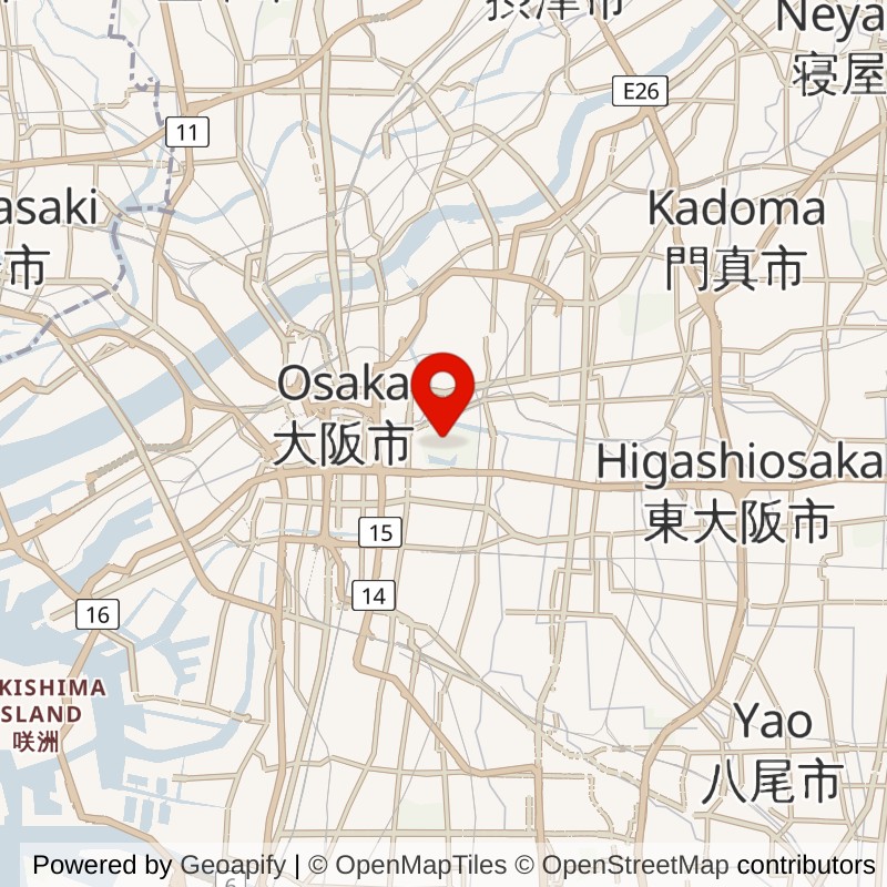 Osaka Castle map