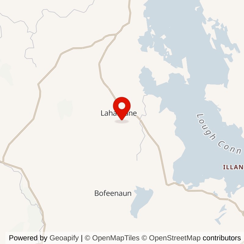 Lahardaun, Mayo, Ireland map