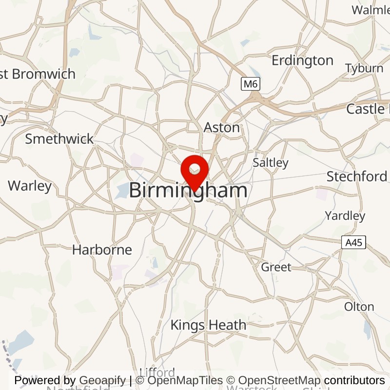 Grand Central, Birmingham map