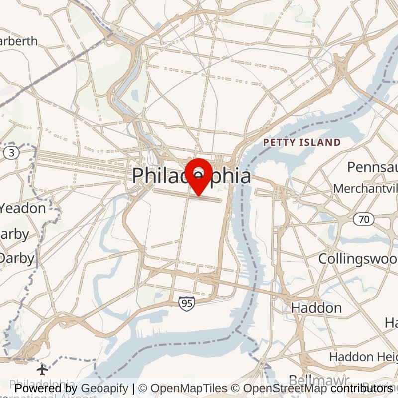 Philadelphia's Magic Gardens map