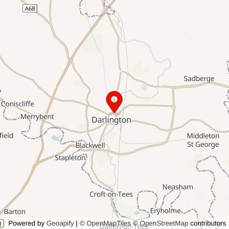 Darlington Railway Station map