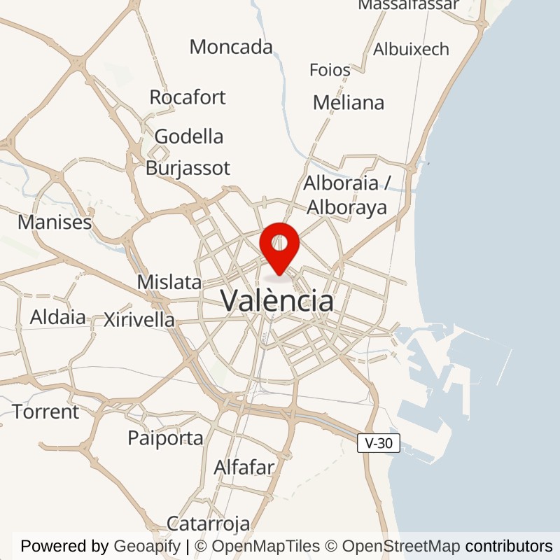 Valencia Cathedral map