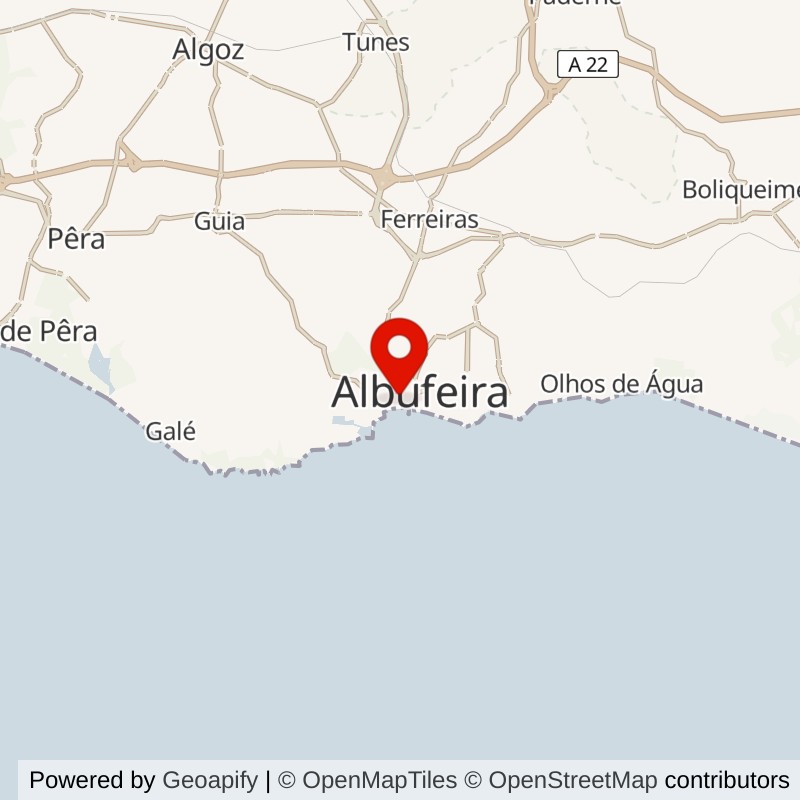 Albufeira map