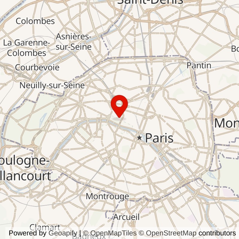 Tuileries map
