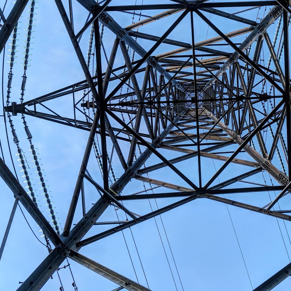 When walking west of Beauly it's hard to avoid the power lines and pylons. Sometimes it's easier to make photographic obstacles the subject.

This is what it looks like when you look up.

