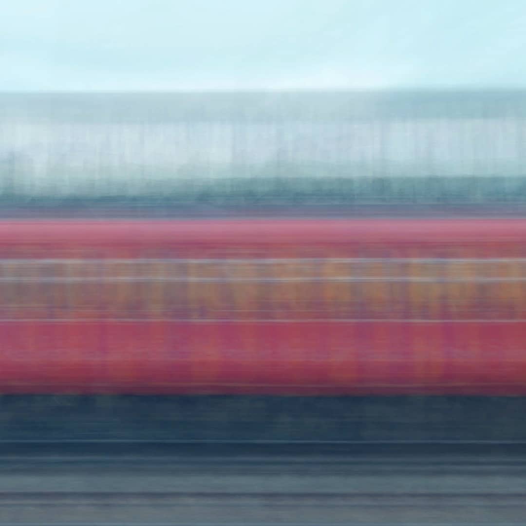 A more abstract image stacking example of a South West train