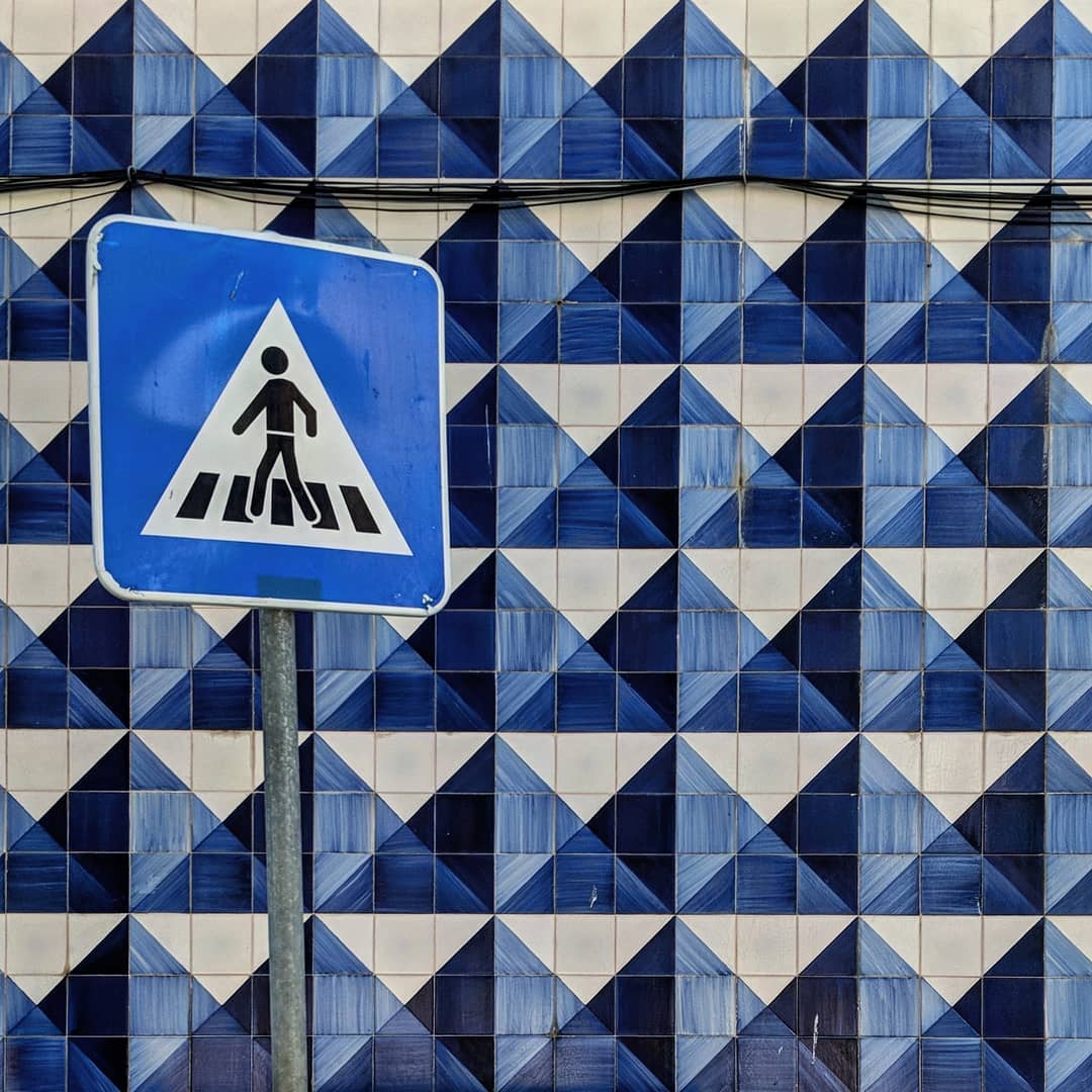 They have lots of blue and white tiles in Faro. Some are bigger and more impressive than others.