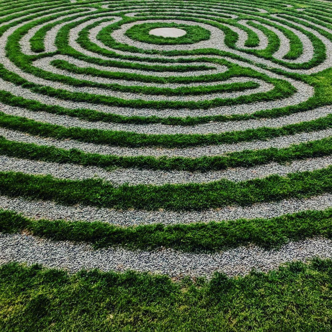 Spiral maze in Bishop's Meadow