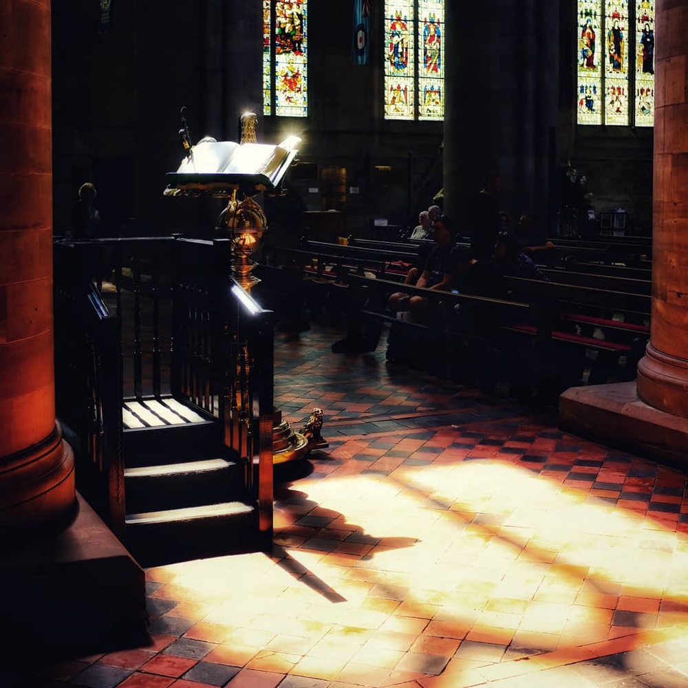 Hereford Cathedral gleaming