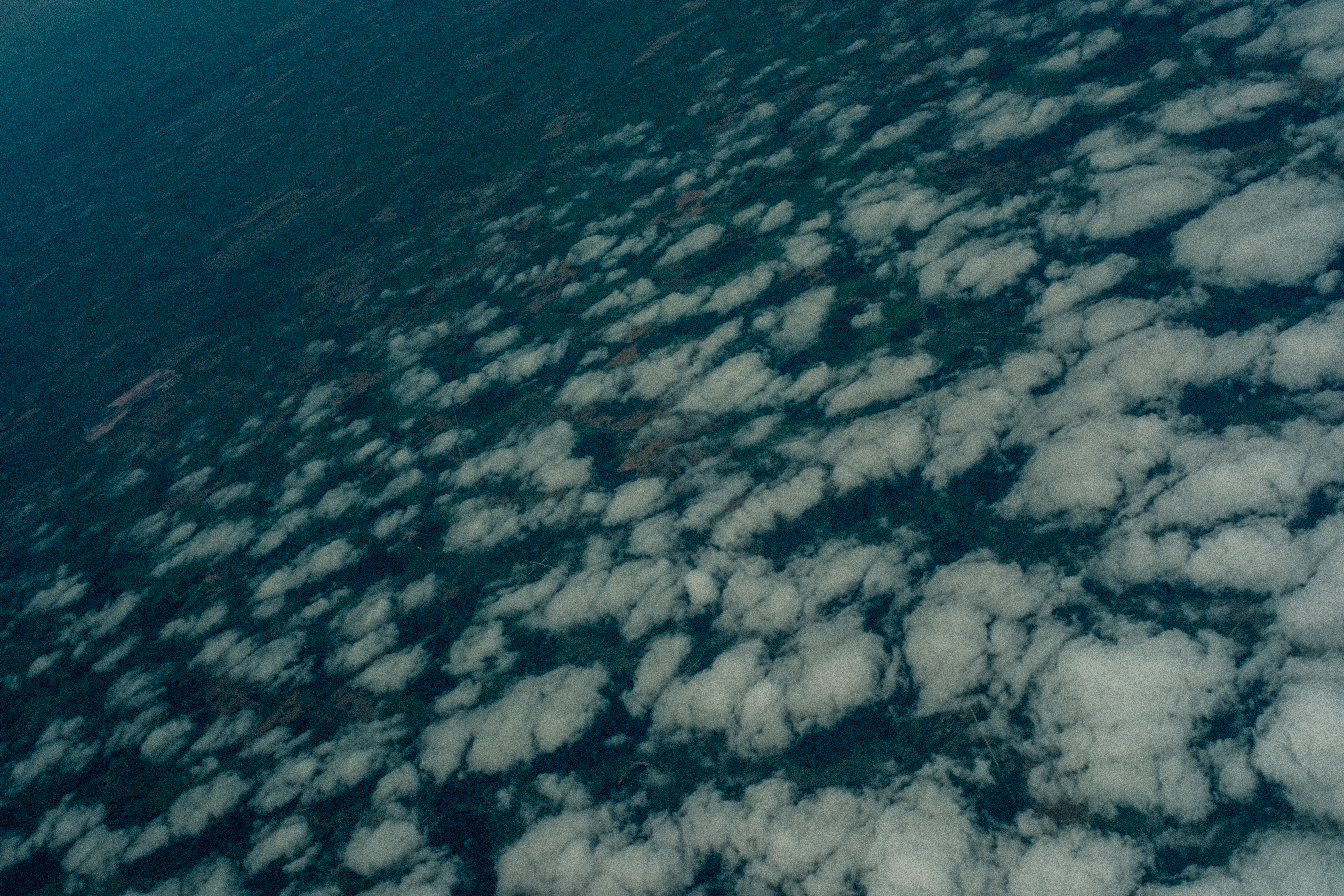 Paint brush clouds