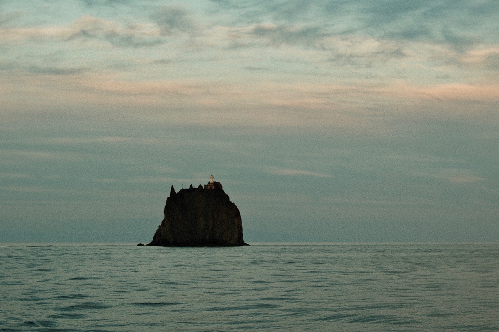 Lonely place for to be a lighthouse keeper 