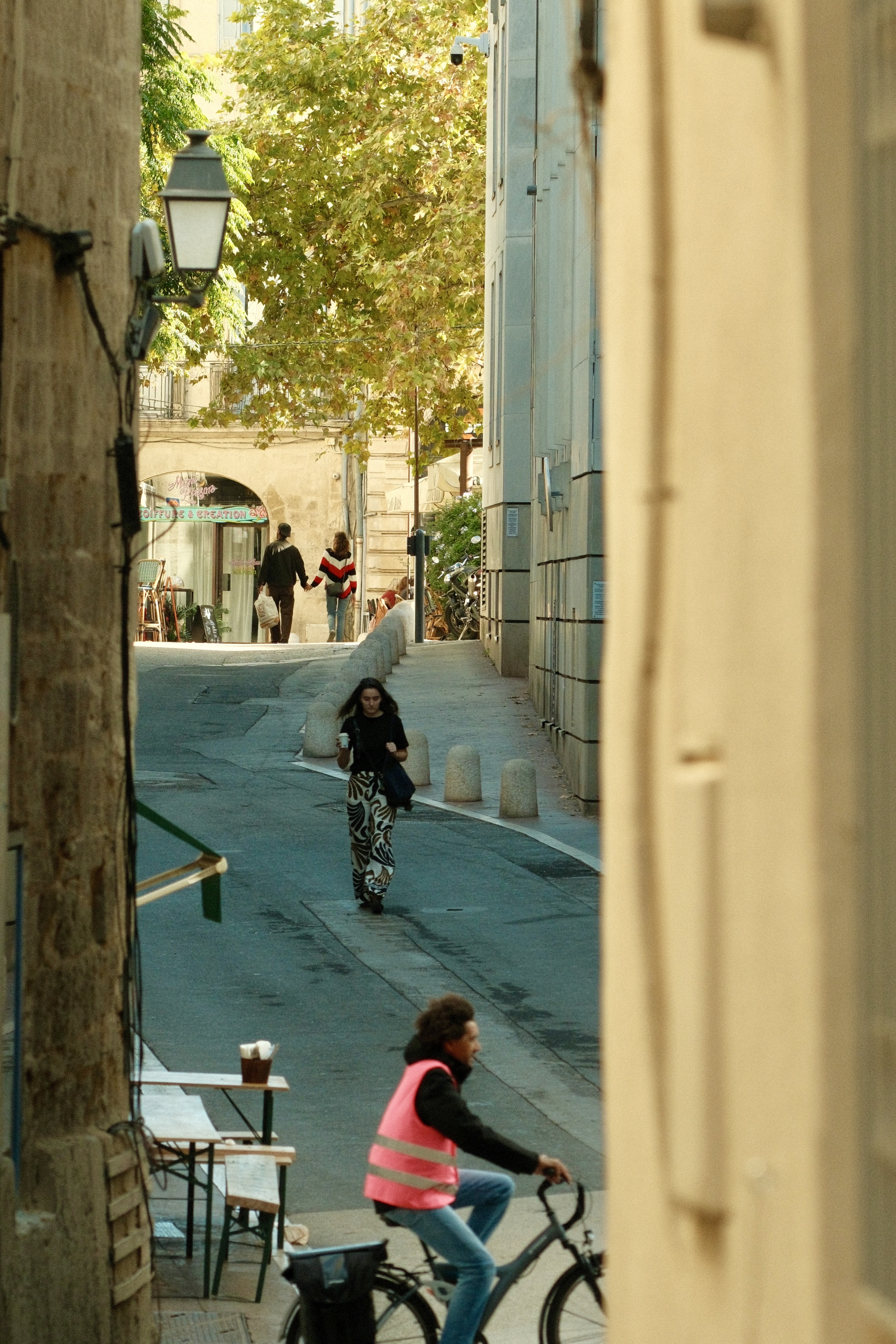 Going about their business