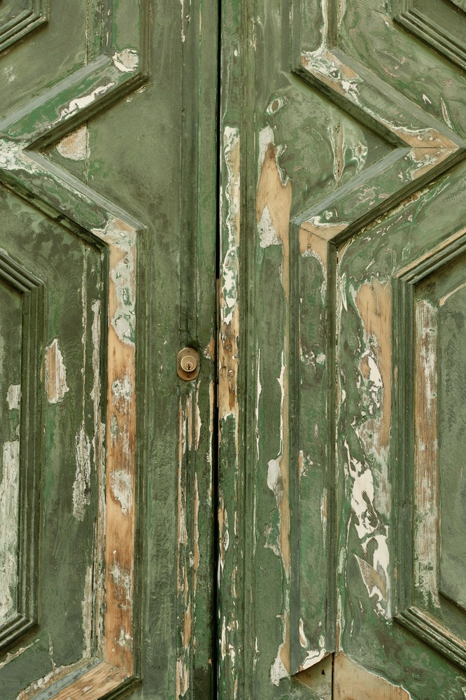 Worn door