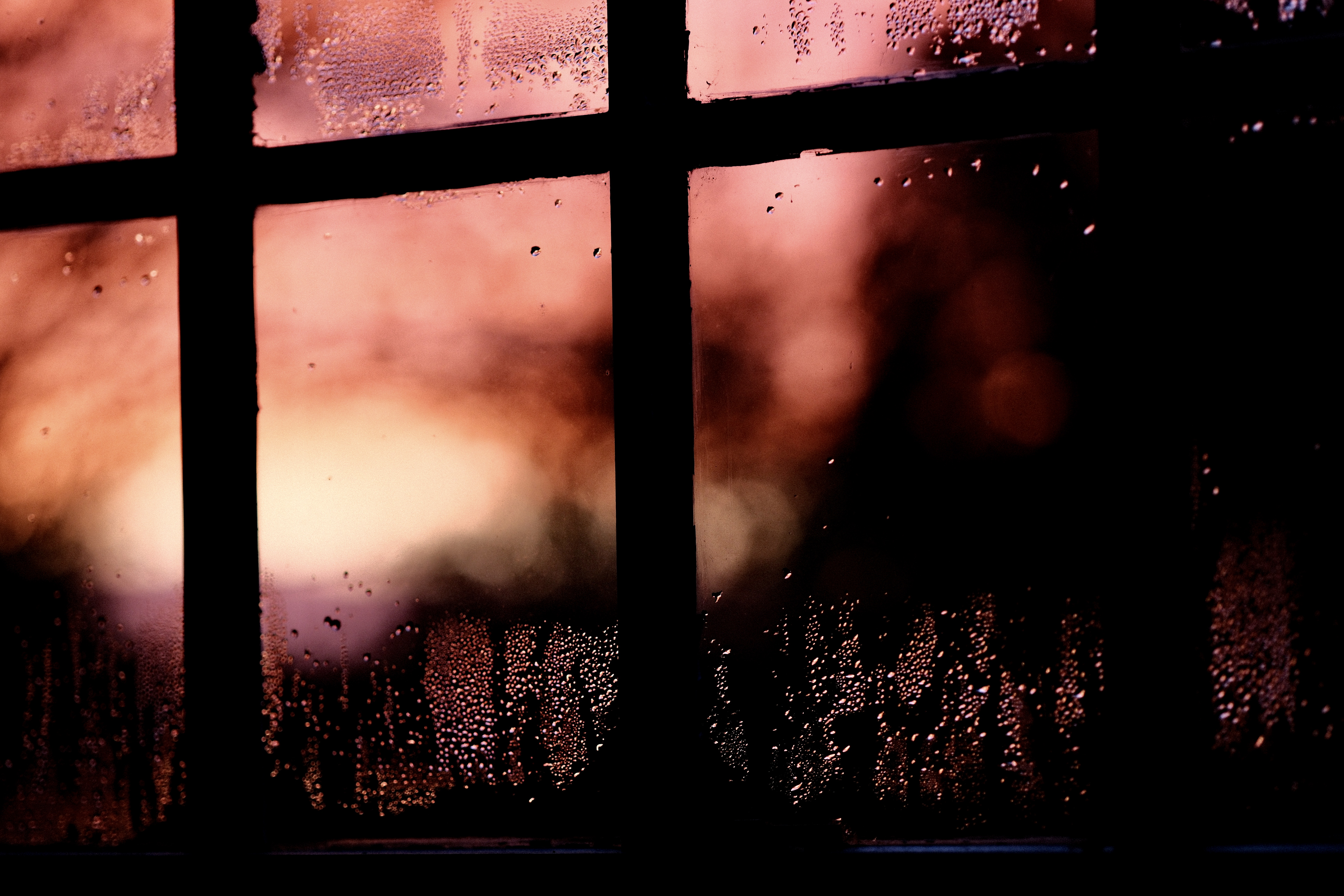 Windowpane at twilight 