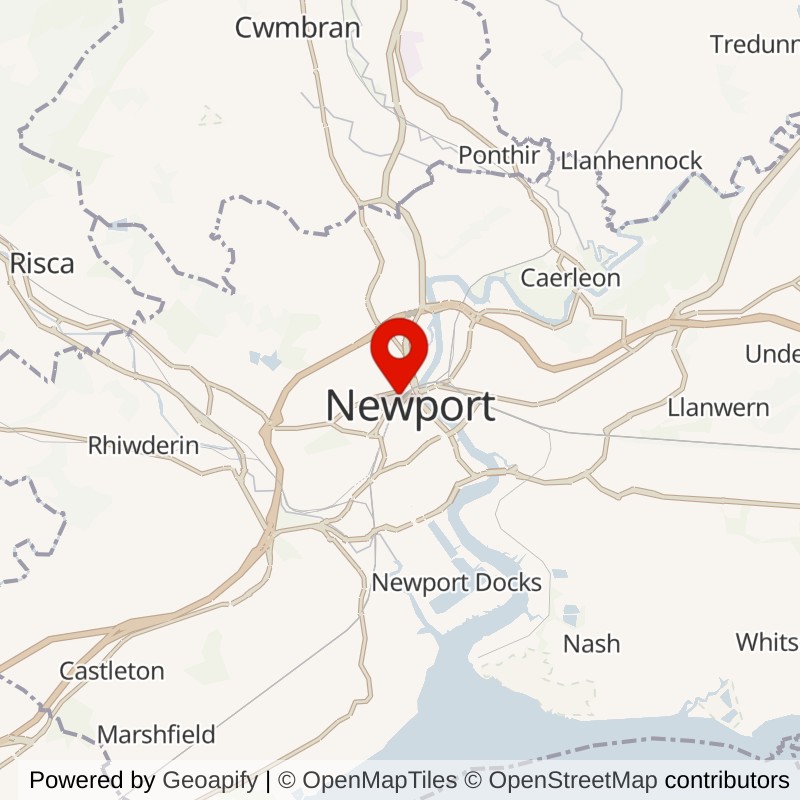 Newport railway station map