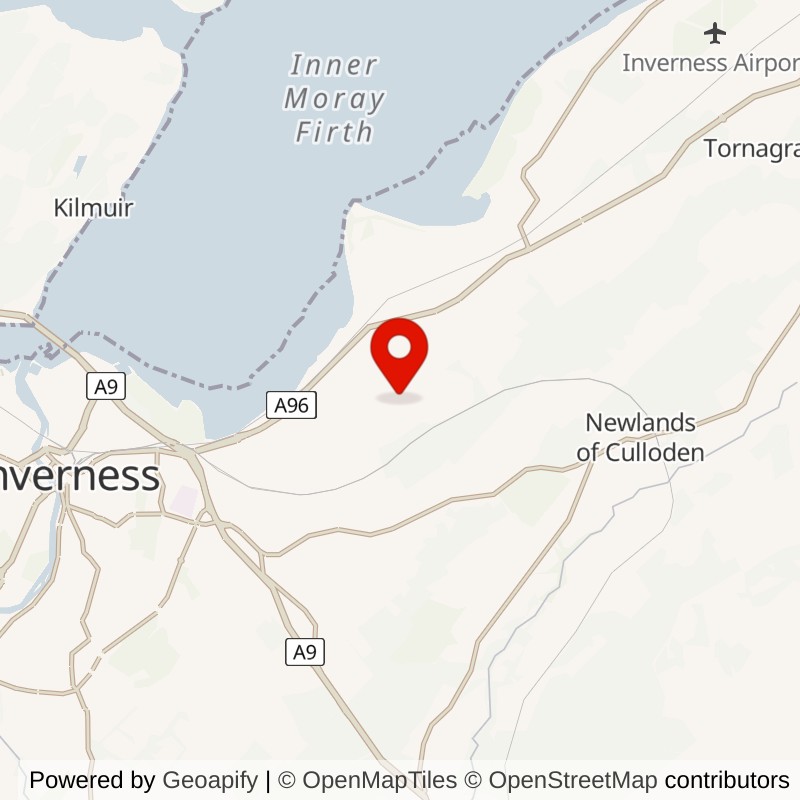 Culloden, Highland map