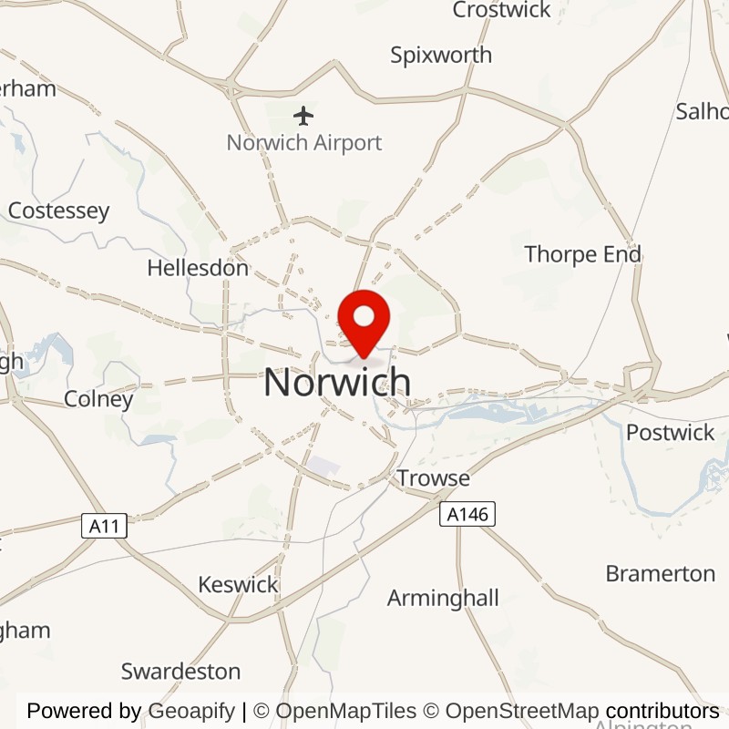 Norwich Cathedral map